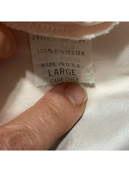 Vintage CHRISTIAN DIOR Satin Baby Pink Lace Cami  Size Large - Picture 8 of 9